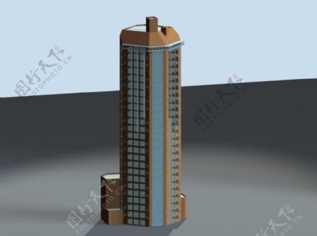 高层楼宇3D效果图