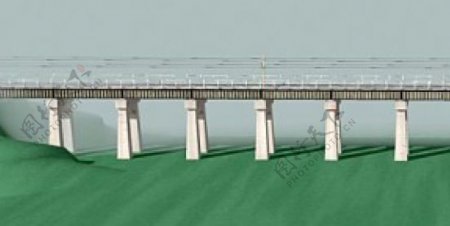 室外模型桥梁3d素材3d装修模板11