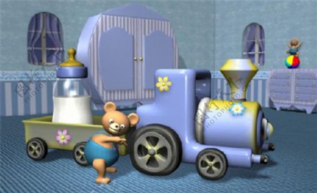 熊火车游戏模型
