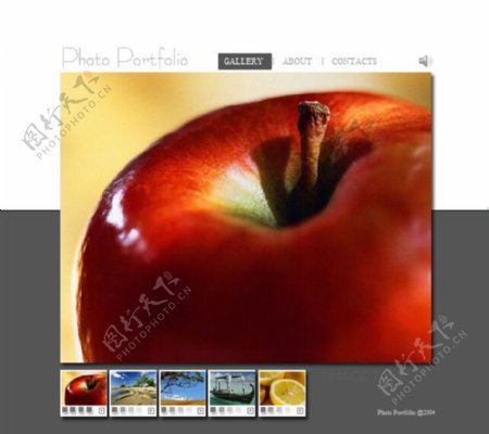 苹果网页素材flash网站模板