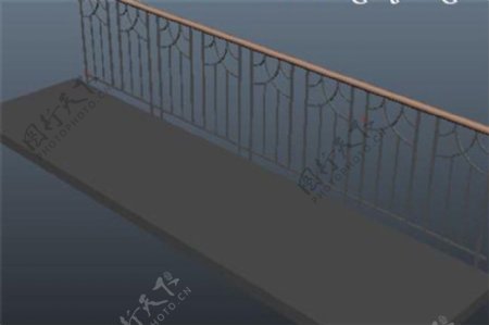 走廊护栏游戏模型素材