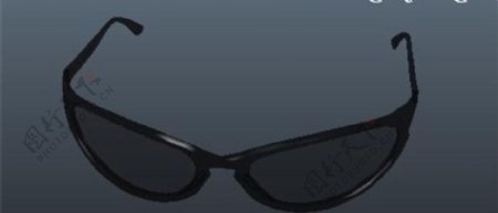 黑色3D目镜游戏模型