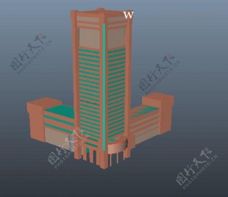 现代建筑模型