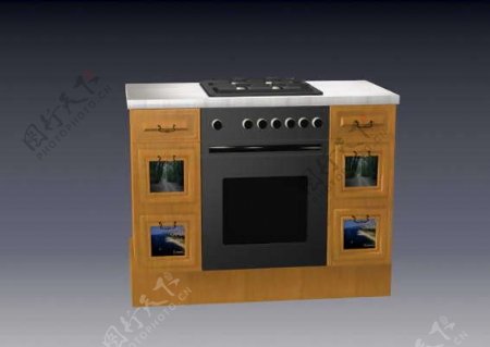 厨具典范3D卫浴厨房用品模型素材34