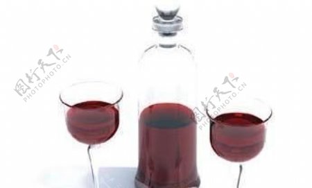 葡萄酒瓶葡萄酒杯01
