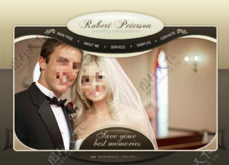 婚礼网页动画模板