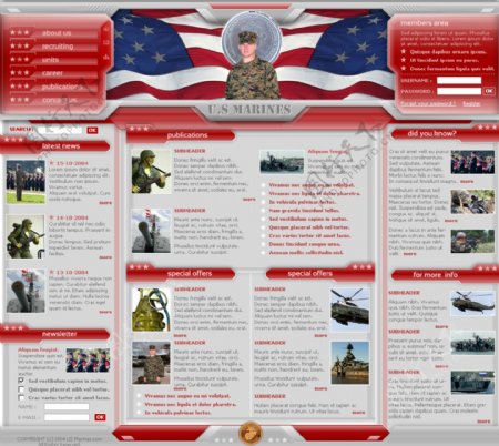 海军信息网页模板