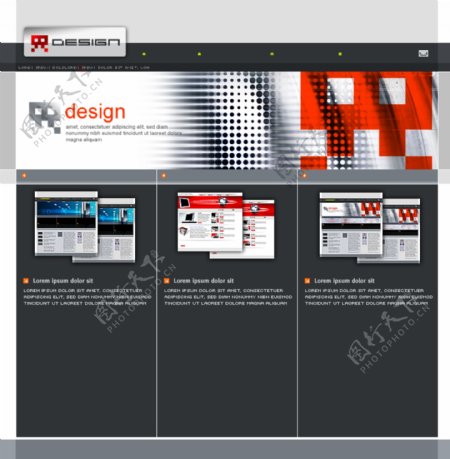 欧美网页设计公司网站模板
