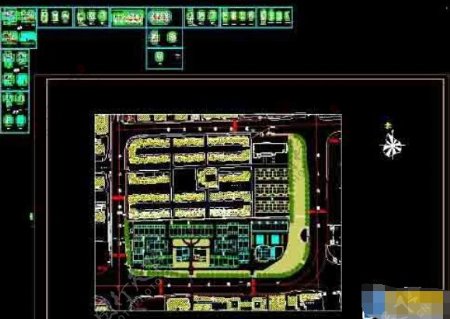 经典住宅楼户型设计cad总平面施工图