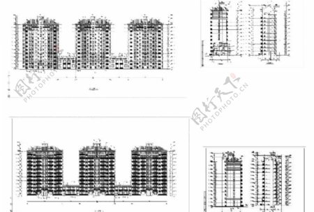 地豪园住宅cad图纸