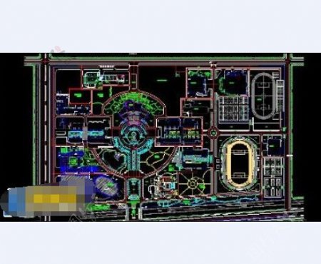 某大学高校cad规划施工图纸
