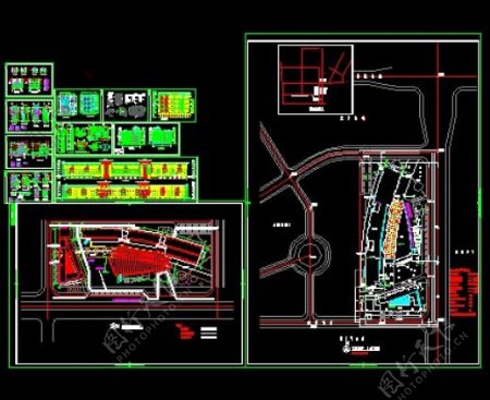 大型办公式酒店设计图CAD施工图