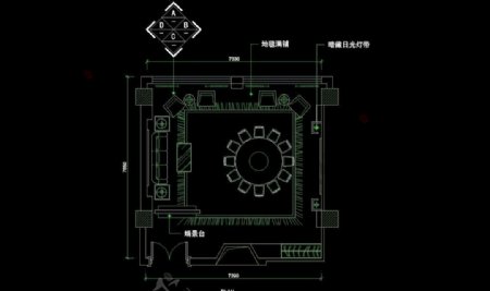 CAD餐厅设计素材