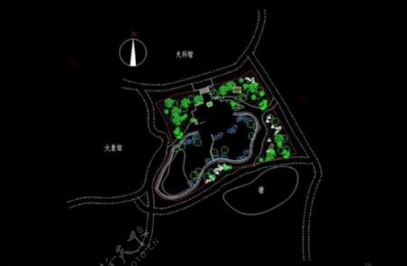 犀牛馆规划图城市景区CAD图
