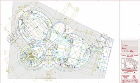 东方艺术中心cad图纸设计图稿