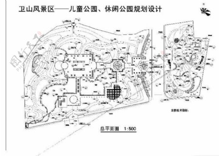 公园总平面CAD图