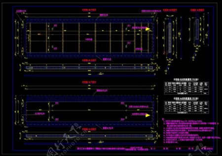 桥面板配筋图cad图纸素材