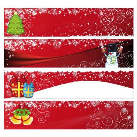 圣诞节主题banner背景模板