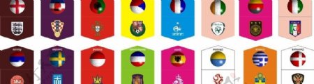吊旗欧洲杯队徽图片