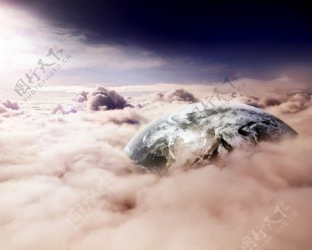 地球云端创业设计比壁纸