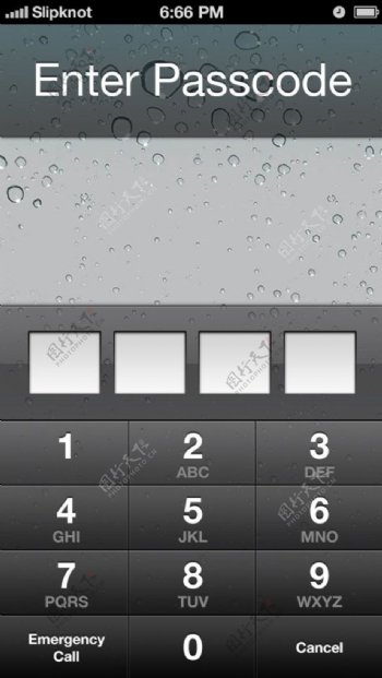 苹果iphone5屏幕锁guipsd分层素材