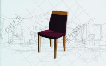 国际主义家具椅子0503D模型