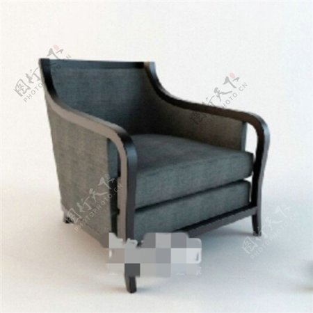 现代简约深色系椅子3D模型素材