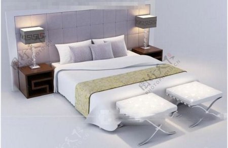 平板床3d模型