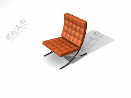 软质表面公共座椅3D模型
