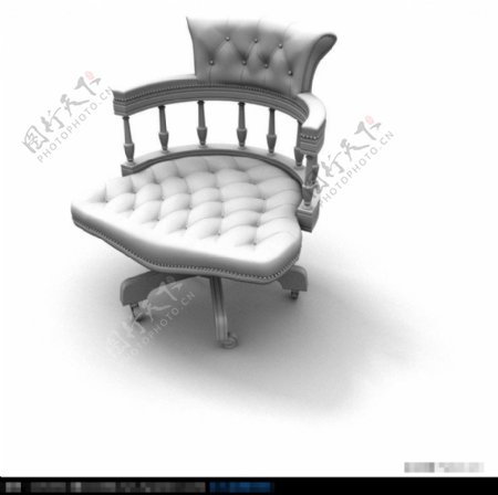 3D时尚高贵沙发椅模型