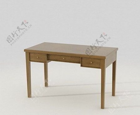 3D欧式方桌模型