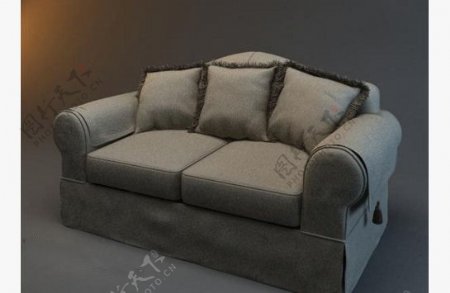 美式沙发3D模型