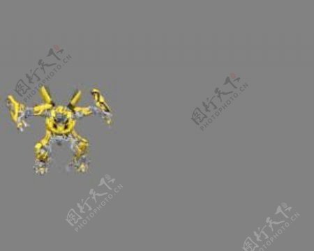 新版变形金刚Bumblebee大黄蜂骨骼变形动画新车版