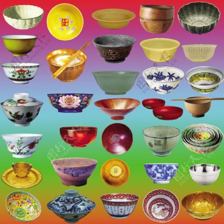陶瓷碗大全图片