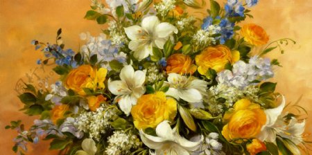 JW11022181静物花卉油画超写实主义油画静物