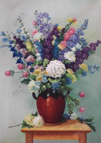 闈欑墿鑺卞崏831195静物花卉油画超写实主义油画静物