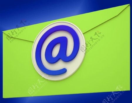 电子邮件图标显示电子邮件信件或接触