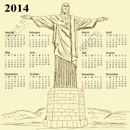 里约热内卢像历20142