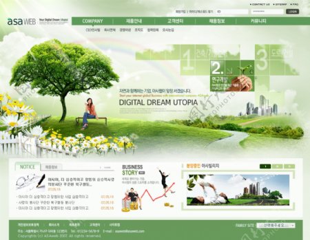国际生态城市网页模板