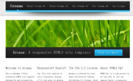 简洁风格HTML5模板