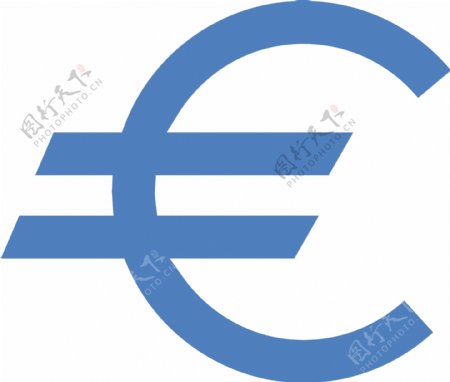 欧元的简单图标