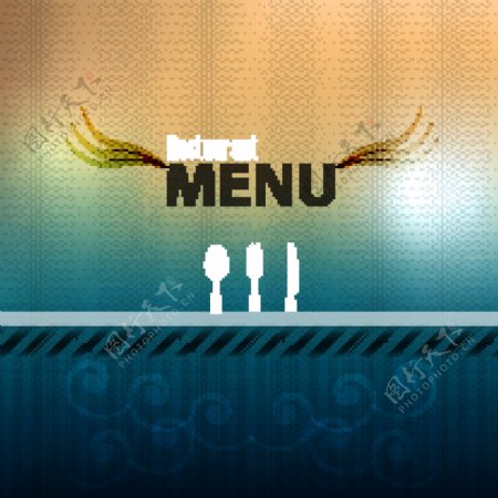 西餐菜单封面图片