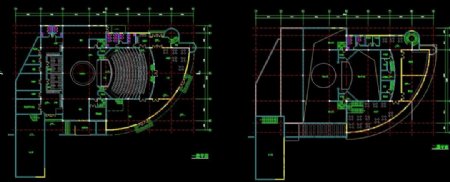 中小型剧场建筑设计方案平面图