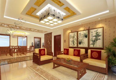 中式家装客厅图片