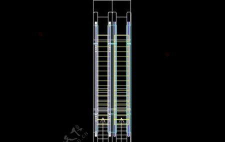 自动扶梯自动电梯cad模型素材3