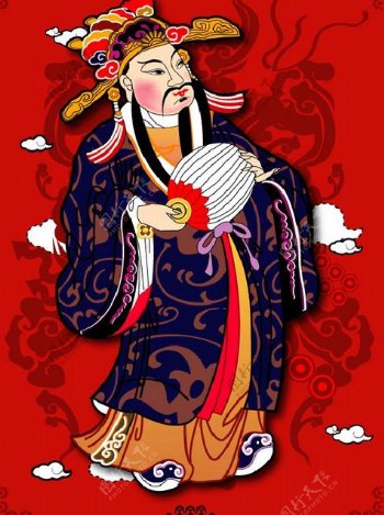 中国传统神话人物财神爷