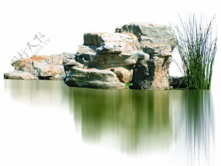 景观环境099水体水池背景素材