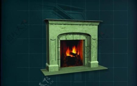 装饰构件之壁炉3D模型壁炉006