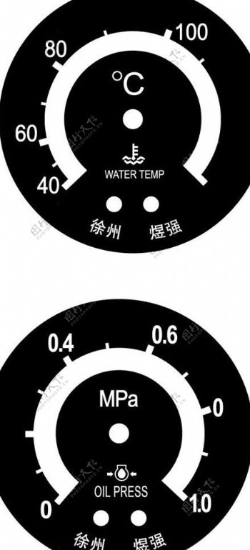 水温油温表盘图片