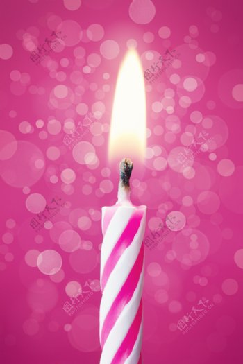 生日蜡烛唯美图片